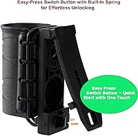 Vista 8 de Tactical Open Top OC/Mace Spray Holder, Molle Holster Quick Release MK4 Canister Pouch for Police, EMT, Security, Outdoor & Survival Use,Fits Duty