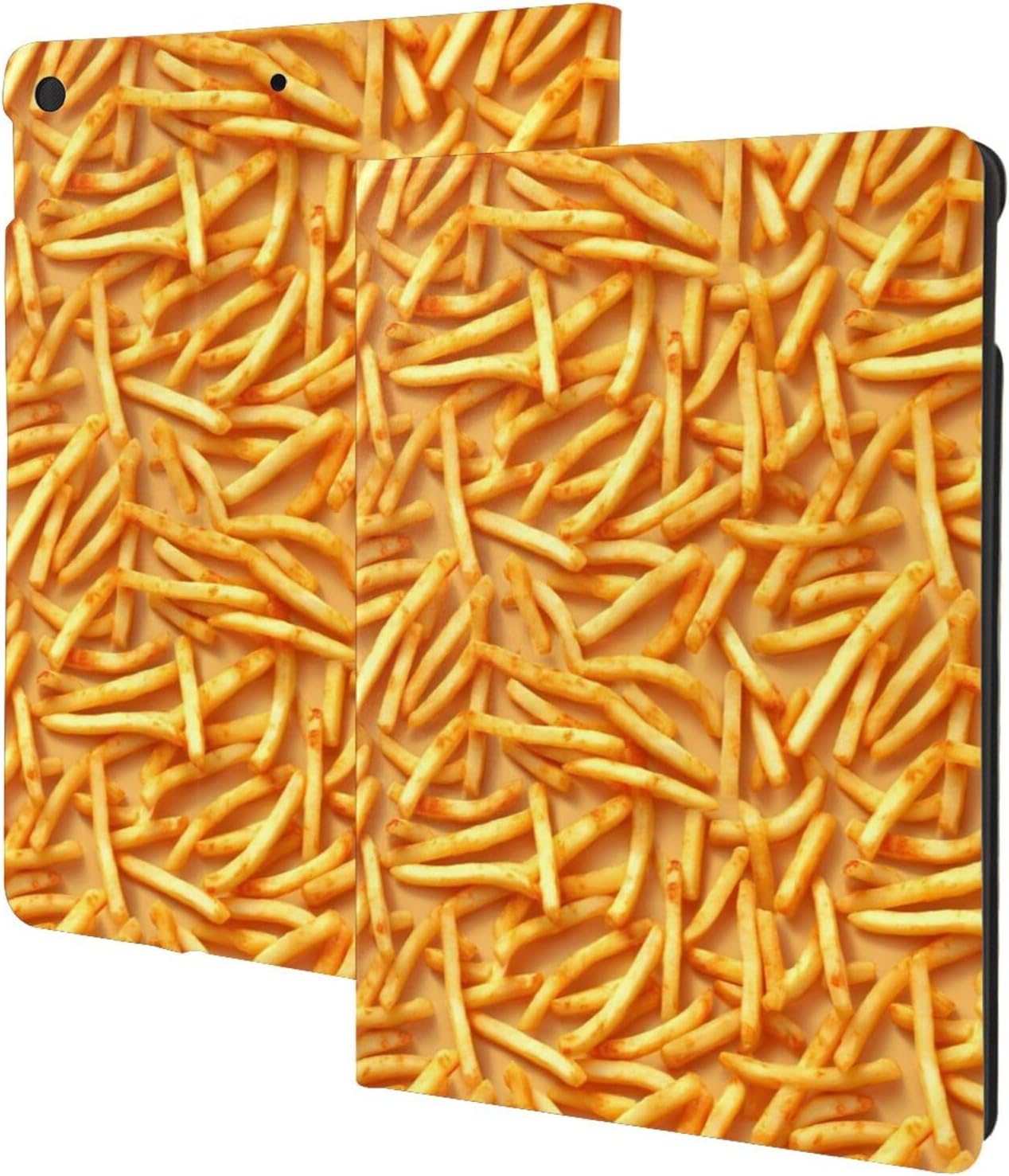 Realistic French Fries B Print Compatible with ipad 7th/8th/9th Generation Case Cover, Cute Unique Tablet Case Compatible with ipad 10.2 Inch Case, Folio Stand, Auto Wake/Sleep