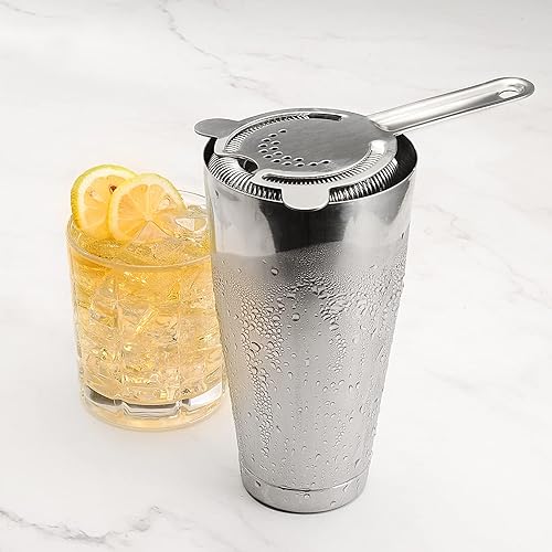 Miniatura 4 de Boston - Coctelera de bar y barman con peso de 28 onzas, sin peso de 18 onzas, para bartending, Martini Shakers de acero inoxidable para bebida,