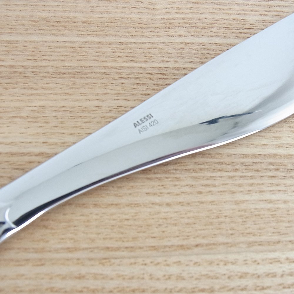 Alessi Colombina Fish Coltello da Pesce, Acciaio Inossidabile, Argento, 5.50 x 23 x 24.50 cm