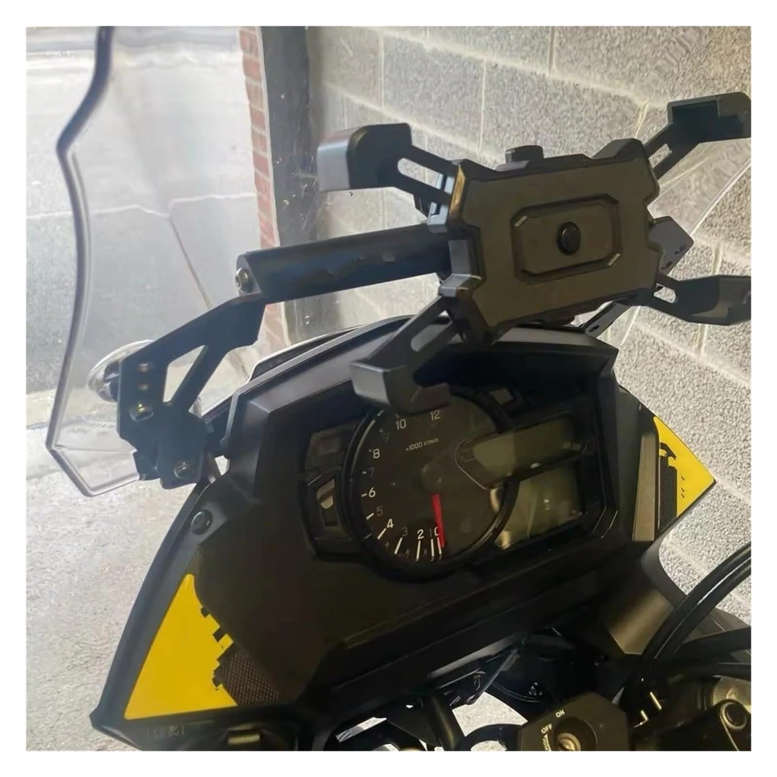 Soporte GPS para teléfono para Vstrom para DL650 para Suzuki para V Strom para DL1000 para DL 650 2014-2020 Soporte De Aluminio para Teléfono con Navegación GPS Parabrisas