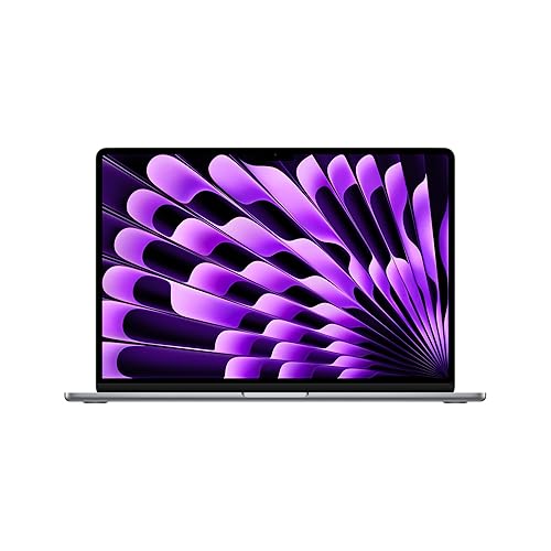 Apple 2024 MacBook Air 15-inch Laptop with M3 chip: 15.3-inch Liquid Retina Display, 16GB Unified Memory, 512GB SSD Storage, Backlit Keyboard, 1080p FaceTime HD Camera, Touch ID; Space Grey - Space Grey - 16GB Unified Memory - 512GB SSD