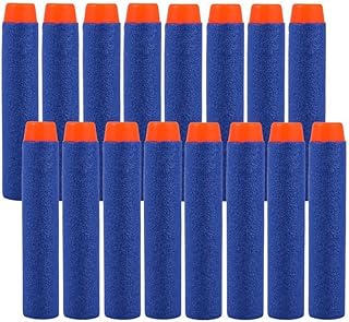 IVYRISE 200PCS 7.2cm Refill Soft Foam Darts Round Head Bullet for Nerf N-Strike Elite Series Blasters Kid Toy Gun Refill Pack Blue