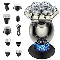 iWarmbase Rasoio Testa Calva,7D Magnetici Rimovibile Zero Assoluto