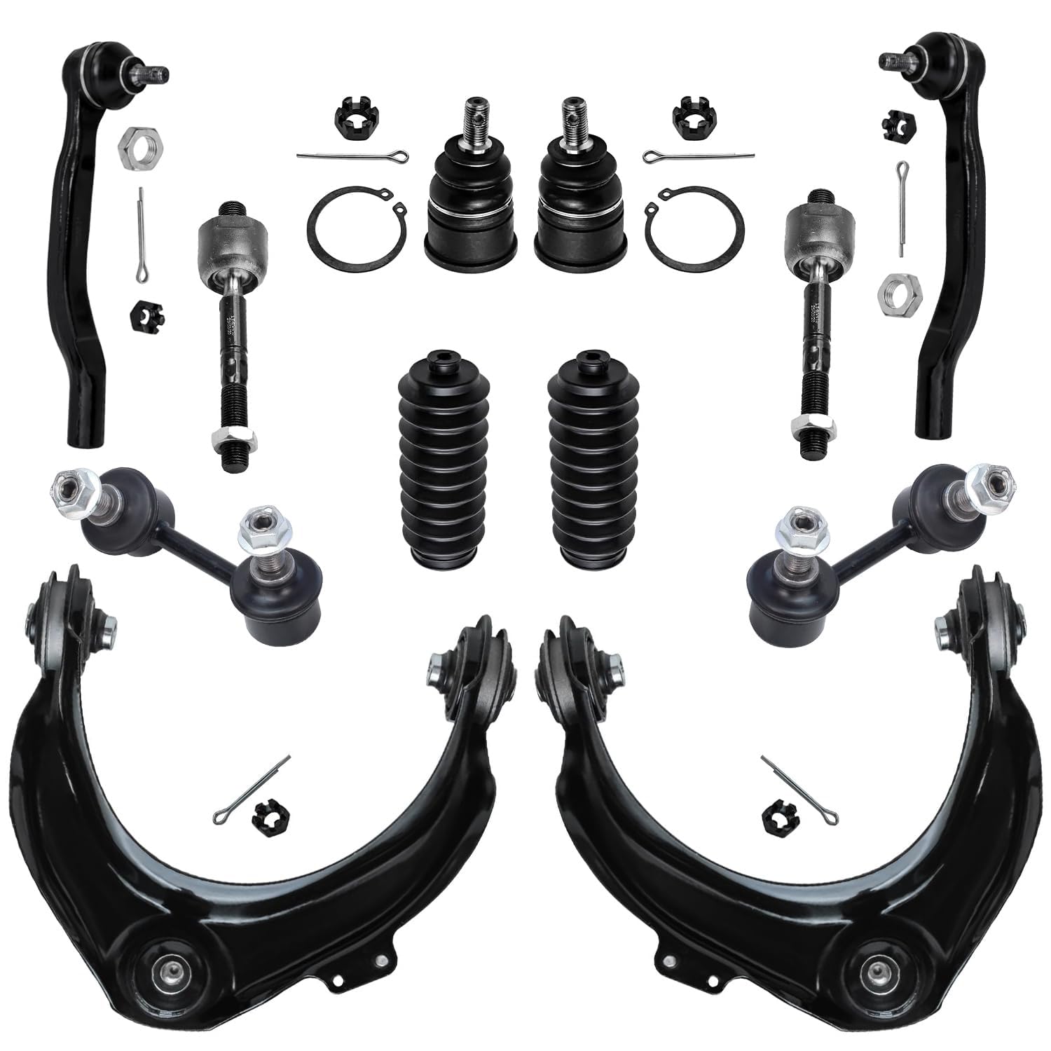 Detroit Axle - 12pc Front End Kit for 1998-2002 Honda Accord 1999-2003 TL