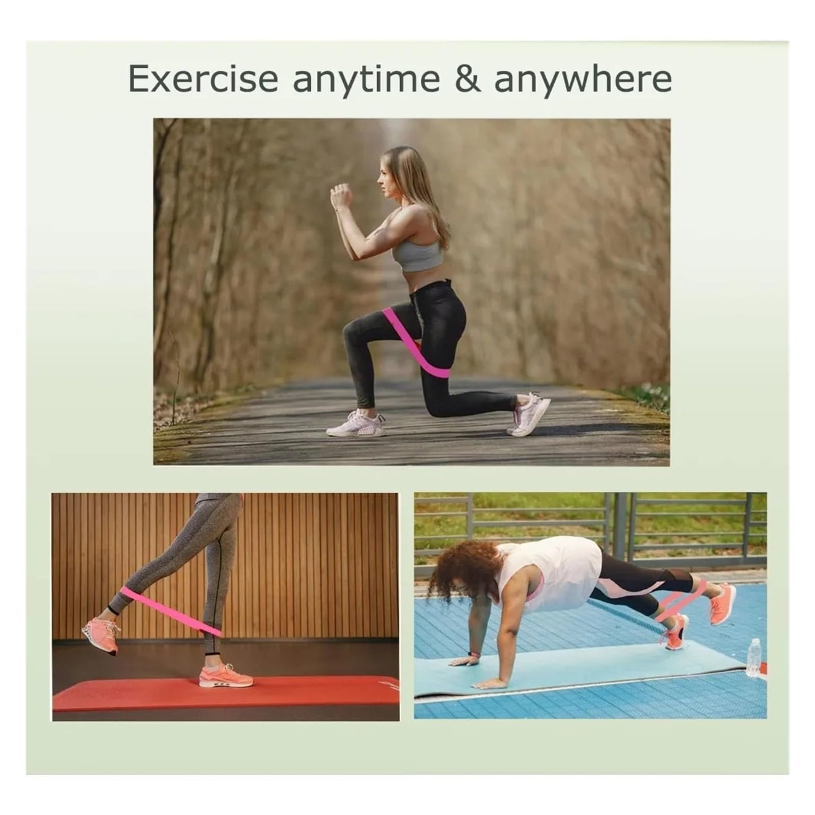 Widerstandsbänder mit Griffen Professionelles Widerstandsband-Set for Heimtraining, 3er-Pack