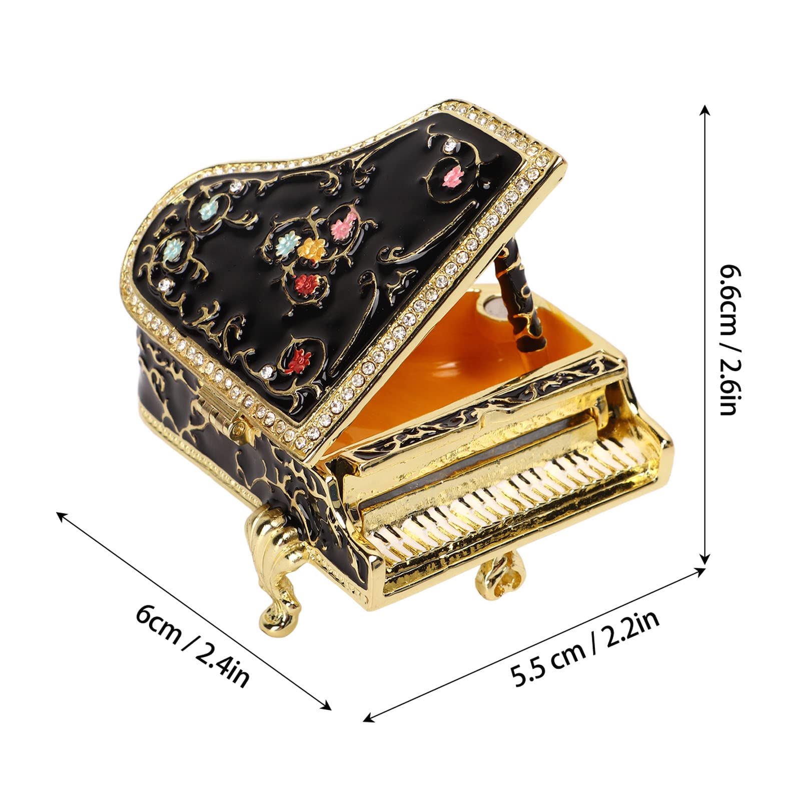 【新品未使用◎】Pia-no-jaC EAC 5th MEMORIAL BOX Amazon.com: Cyrank Piano Trinket Box, Enameled Piano Design