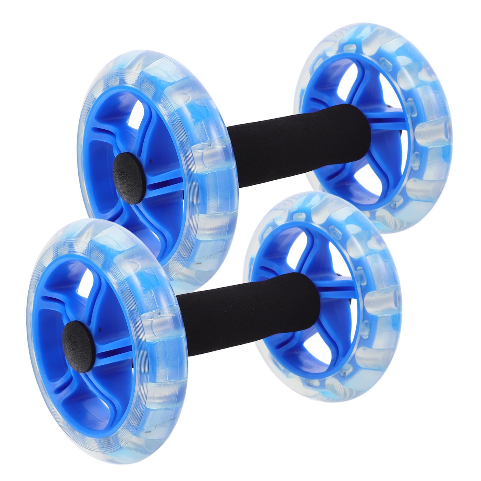 ABOOFAN Ruota Addominali Fitness Doppia Ruota e Manici Antiscivolo in Pp e Pvc, Leggera e Confortevole per Allenamento Addominale a Casa o Palestra