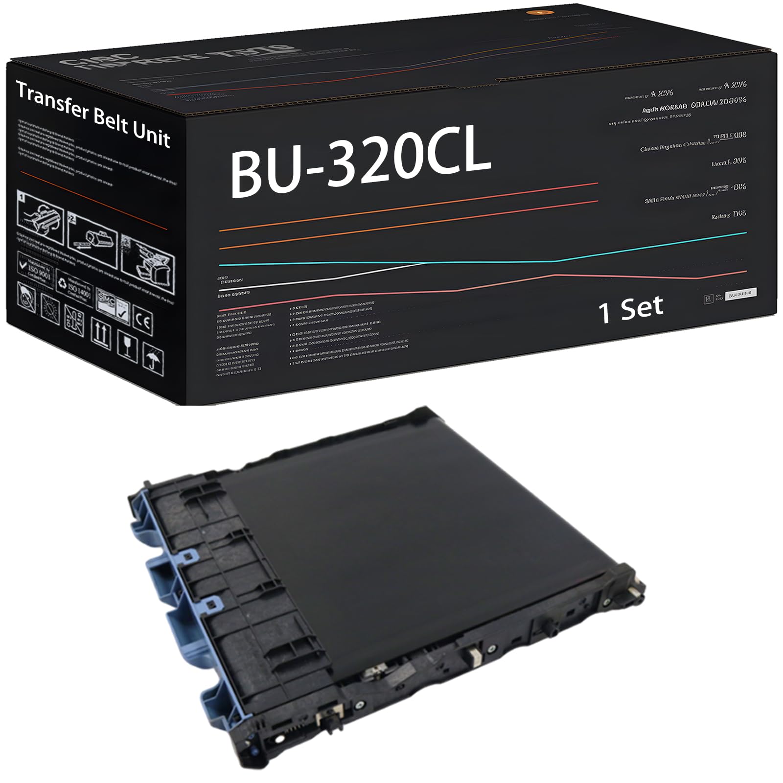 BU-320CL Transfer Belt Unit Compatible for Brother HL-L9300CDWT MFC-L8600CDW MFC-L8850CDW MFC-L9550CDW Printers, with Chip, High Yield 60000 Pages, High-Definition Printing (1 Set)