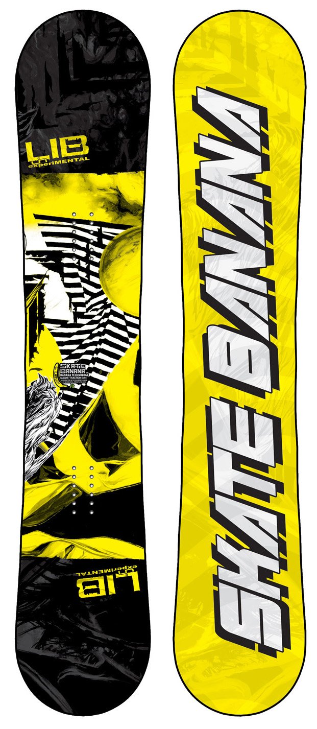 Lib Tech Skate Banana Snowboard Yellow 159 : Amazon.co.uk: Sports