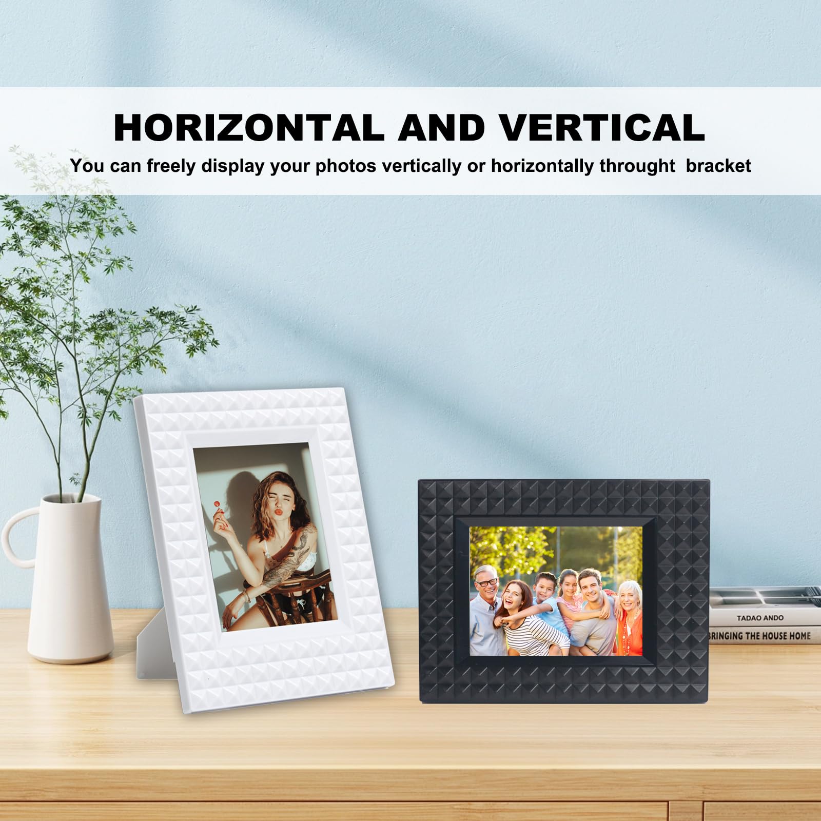 Aisnyho 6pcs Desktop Photo Frame 3inch Colorful Picture Frames With