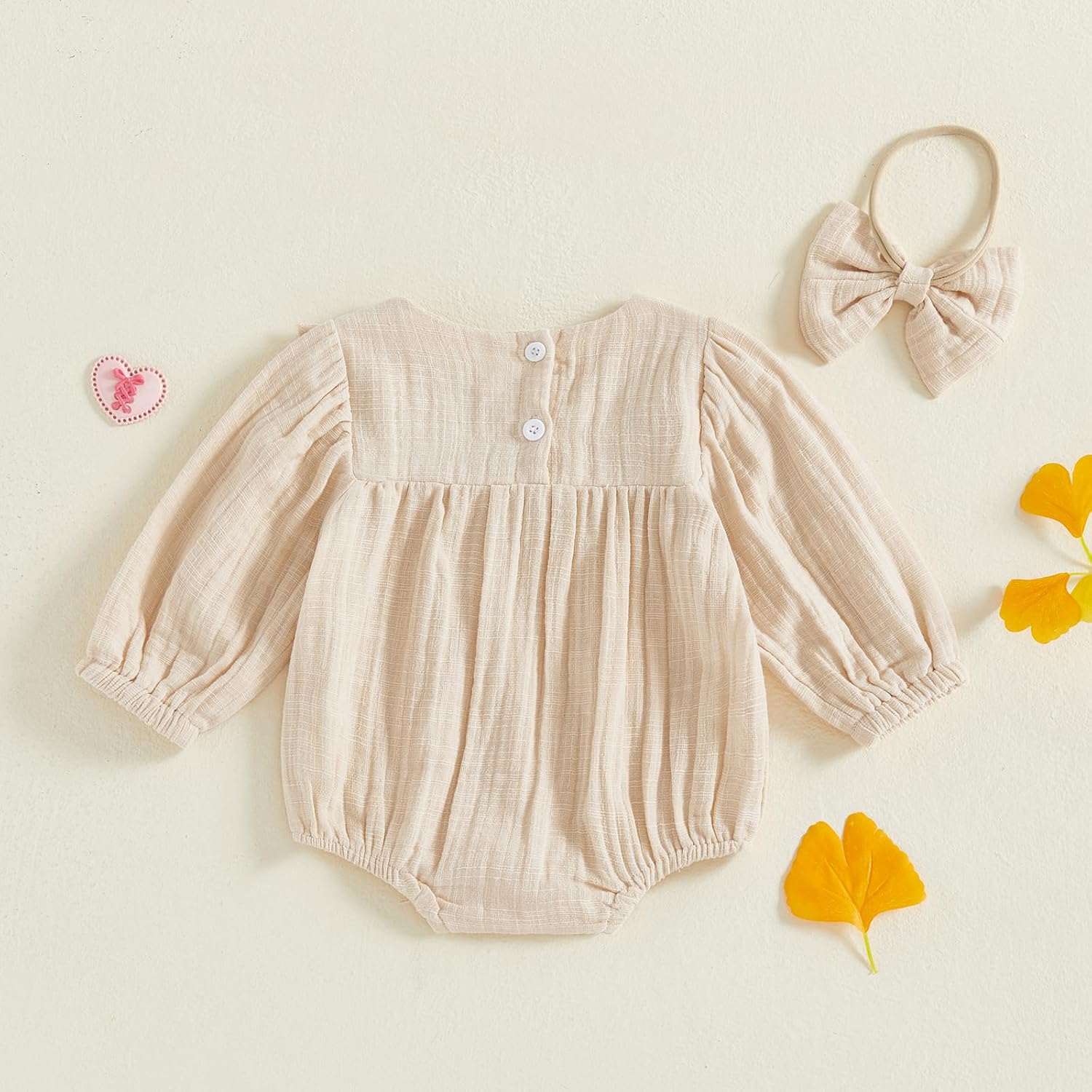 Baby Girl Easter Outfit Bunny Embroidered Long Sleeve Plaid Bubble Romper Cute Infant Girl Spring Clothes - Image 6