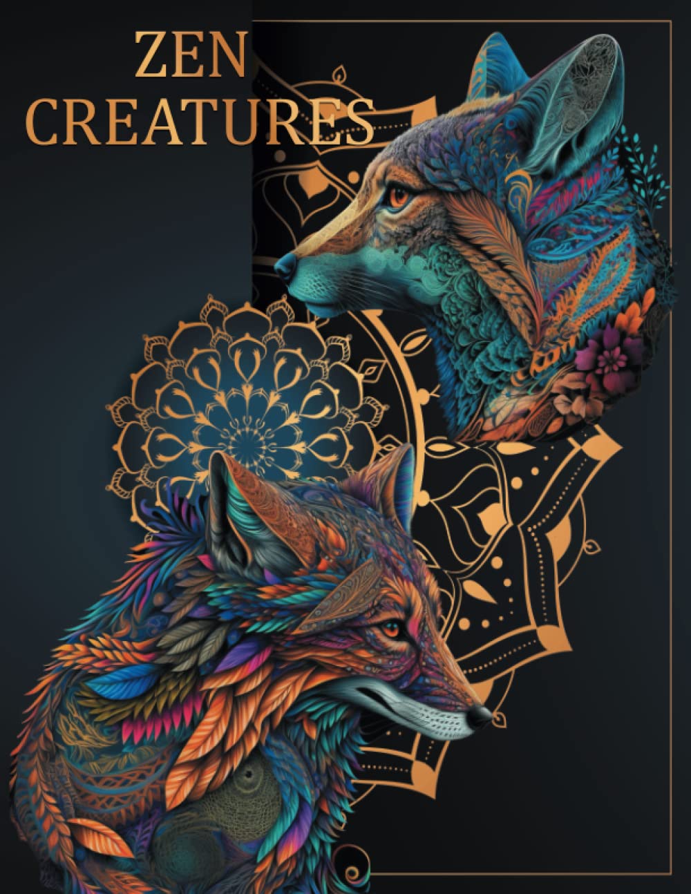 Zen Creatures: An Adult Animal Coloring Book for Relaxation and Mindfulness 100 Pages