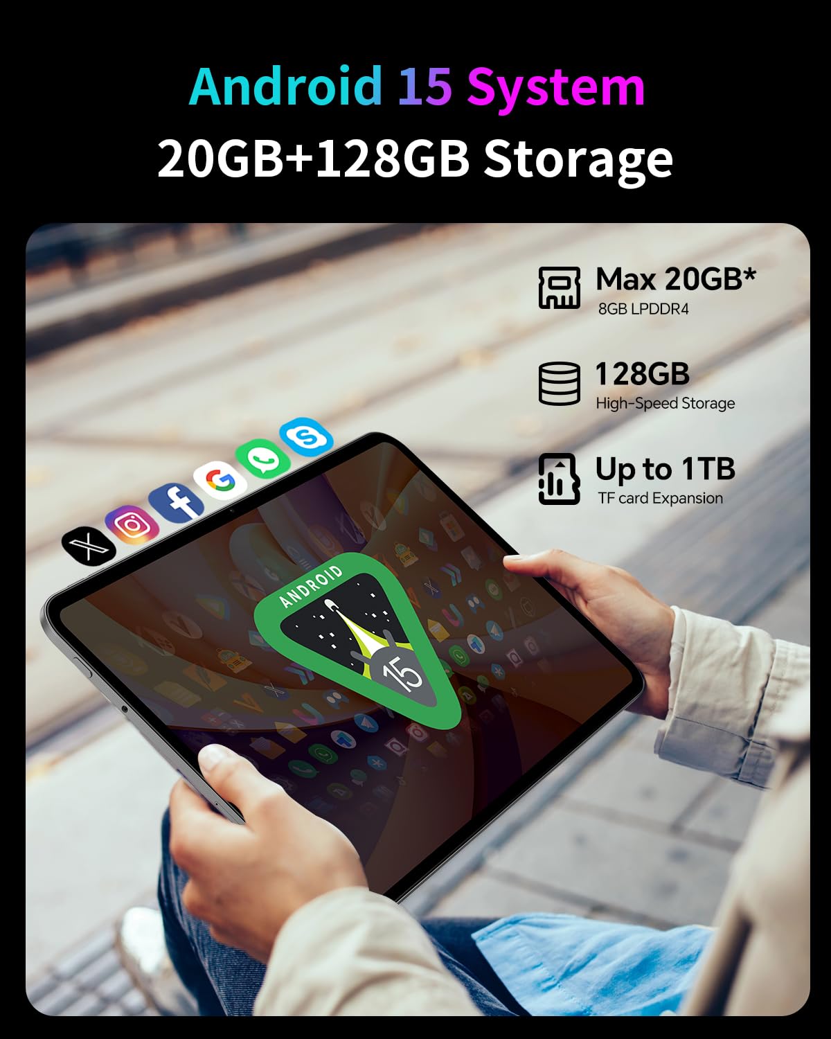 TECLAST T65 13インチ Android 15 タブレット 120Hz TECLAST 【2026 Android 16 】TECLAST T65 13.4 インチ タブレット