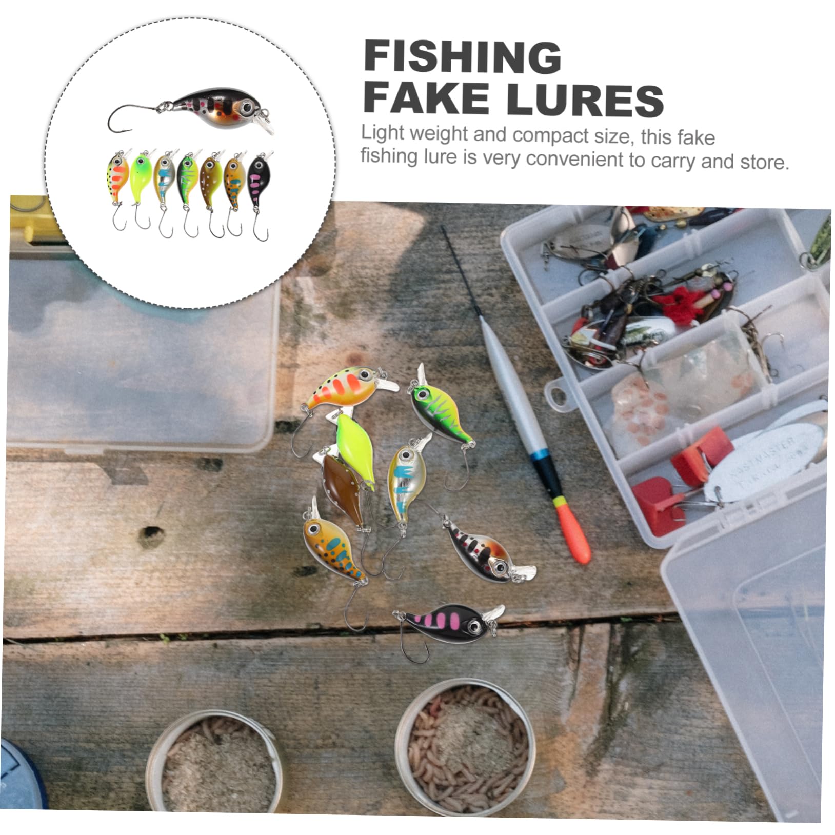 Kisangel Appâts Artificiels Immitation De Poisson Portable De Leurres pour Truite Accessoires De Milieu Aquatique pour Attirer Les Poissons