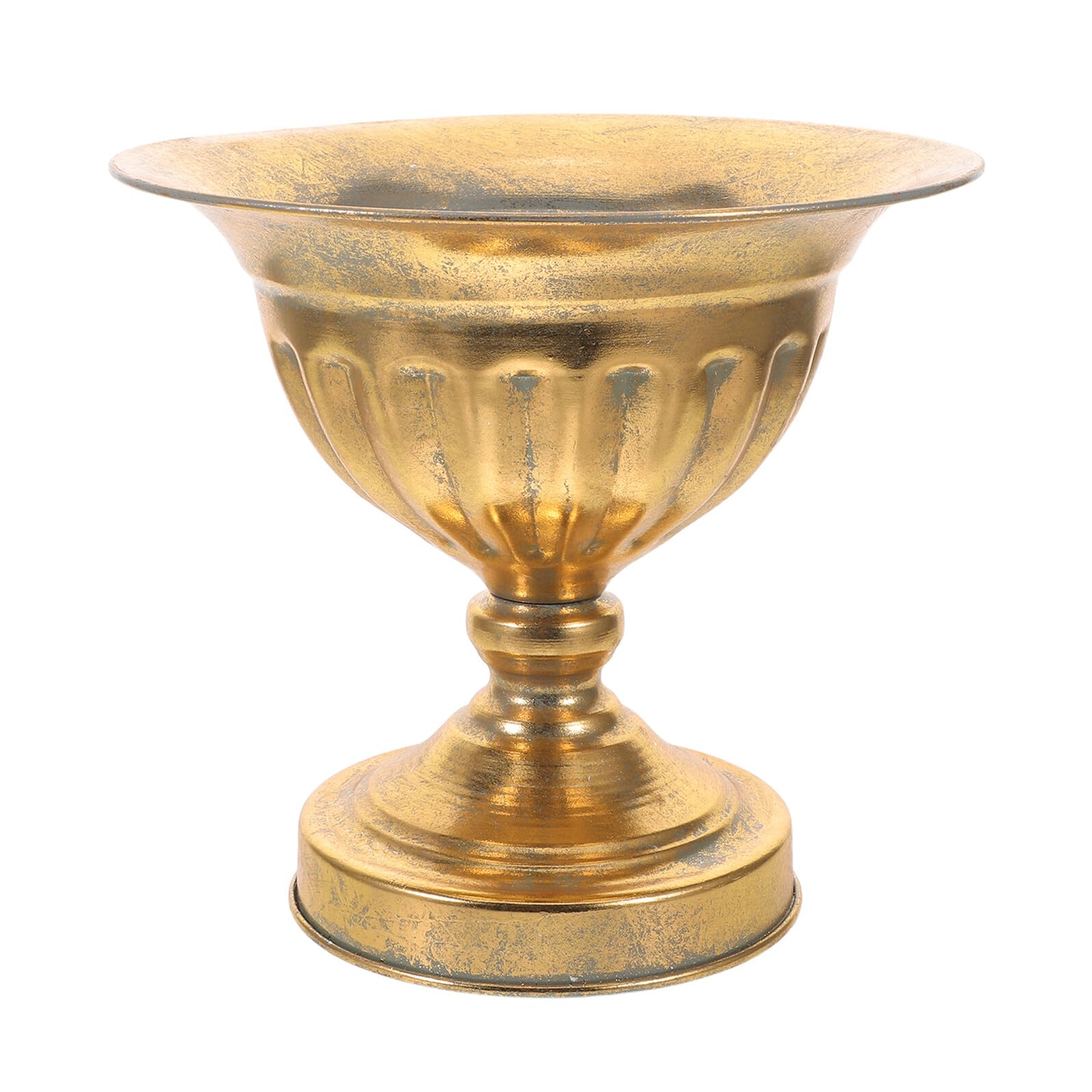 Jardinière européenne dorée rétro pour décoration de table de mariage chic