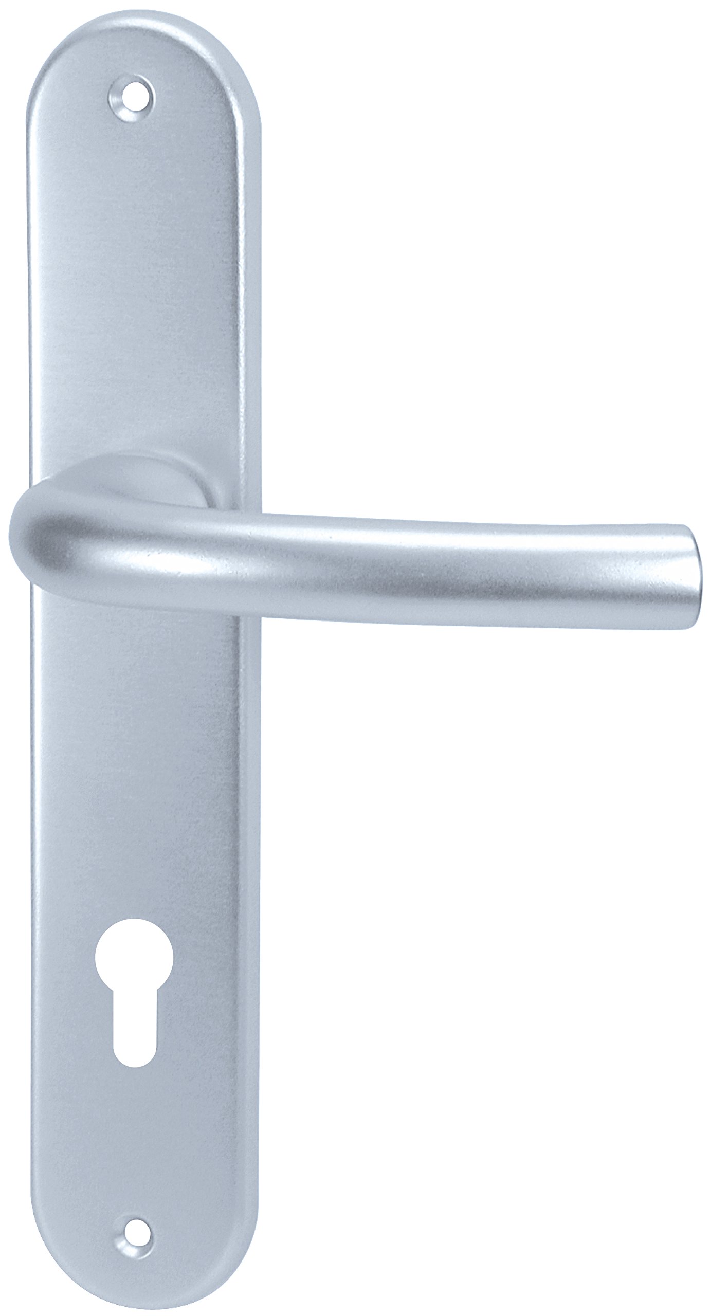 Poignée de porte Alpertec aluminium anodisé argent wohnungseingangstüren 72mm