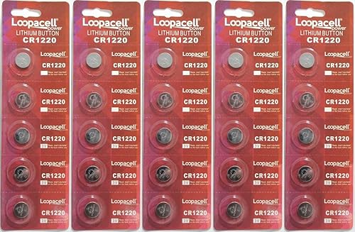 (25 baterías de 3 V CR1220 CR-1220 baterías de litio DL1220