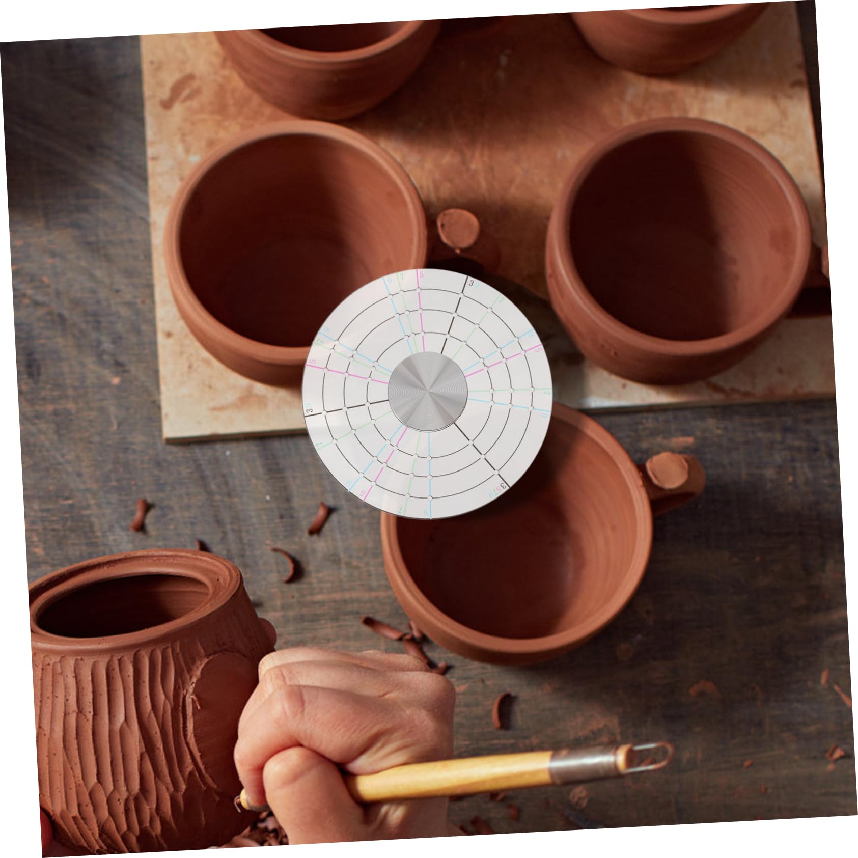 Operitacx 3 Pièces Outil de Division Argile pour Poterie Diviseur pour Sections Égales Accessoire Polyvalent pour Artistes et Débutants Poterie