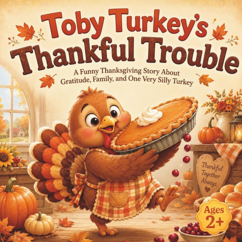 Toby Turkey’s Thankful Trouble: A Funny Thanksgiving Story About Gratitude, Family, and One Very Silly Turkey
