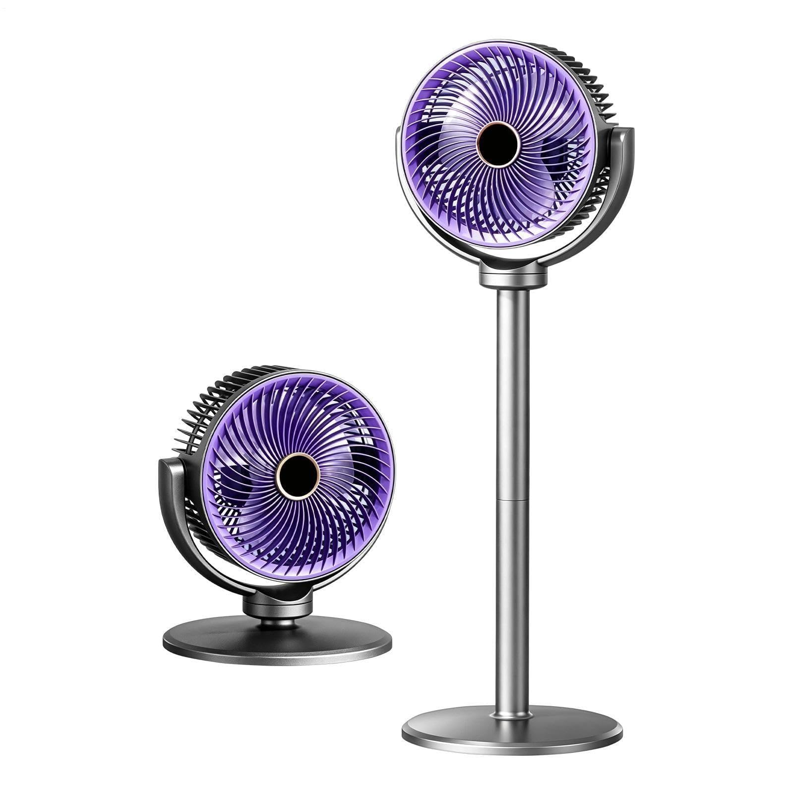 Ventilatore da pavimento per camera 5 velocità altezza regolabile batteria