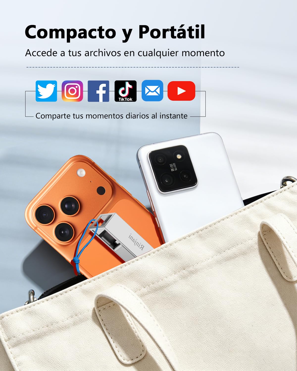 [Senza App] MFi Chiavetta USB 512GB per iPhone, Chiavetta USB C,Lightning | 3 in 1 Memoria Esterna per iPhone,iPad,Android OTG Smartphone,Mac,PC,USB 3.0 Pennetta,Pendrive Backup Foto,Video,Dati,Argento