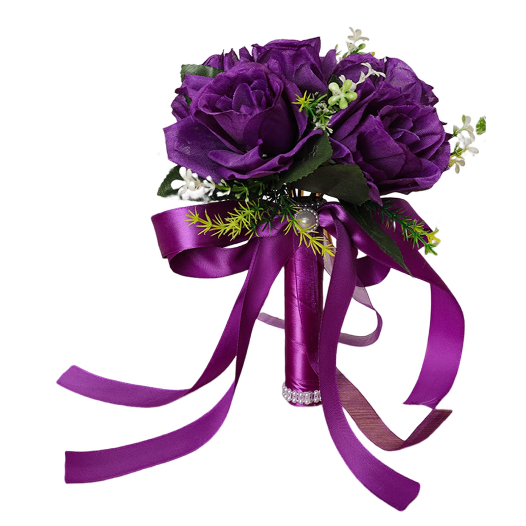 Bouquet de mariée violet pour une cérémonie de mariage inoubliable et romantique