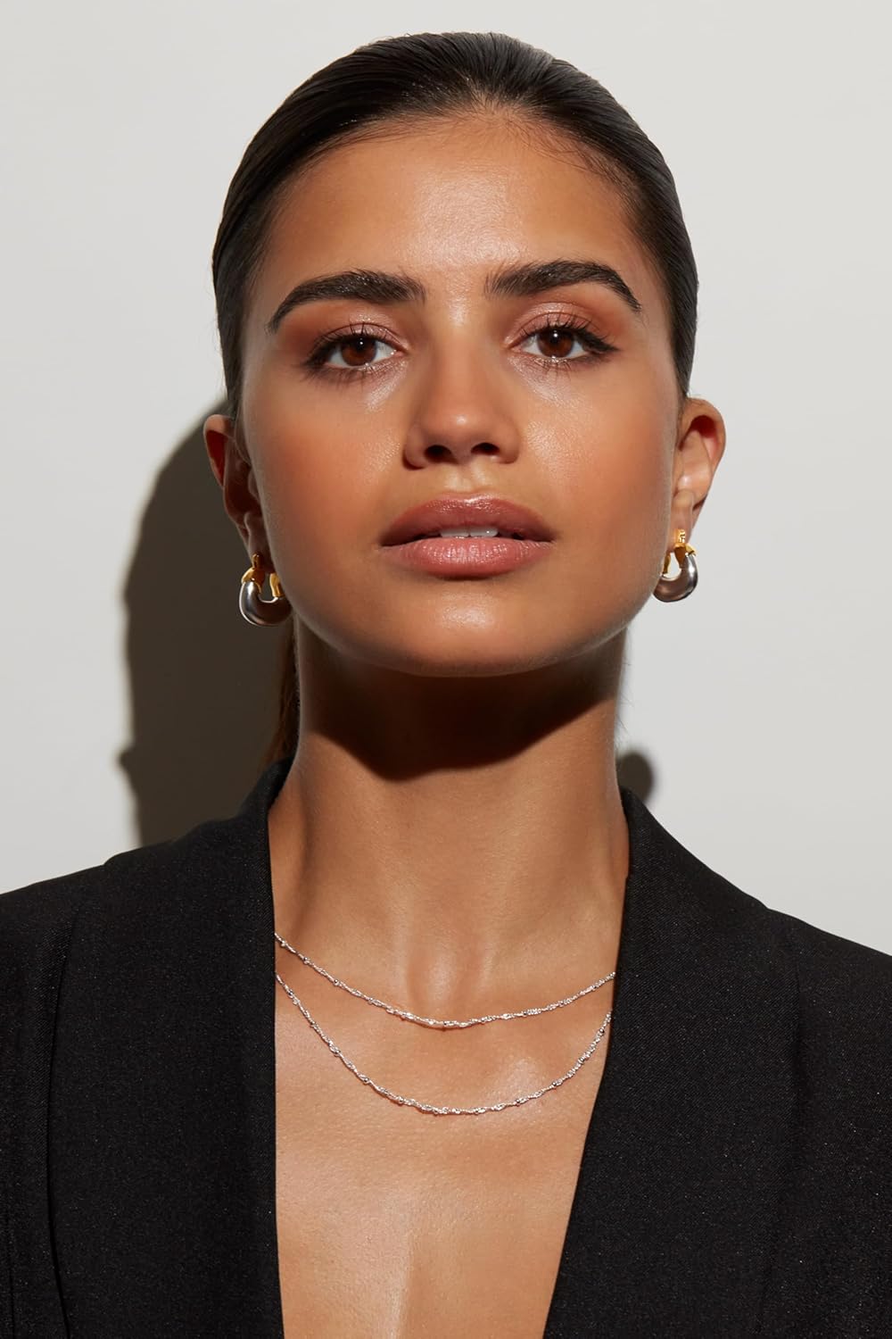 Milla Layered Necklaces for Women – 14K Gold Plated or Silver Plated Dainty Necklace Stack, Trendy Double Chain Necklace Set - Image 2