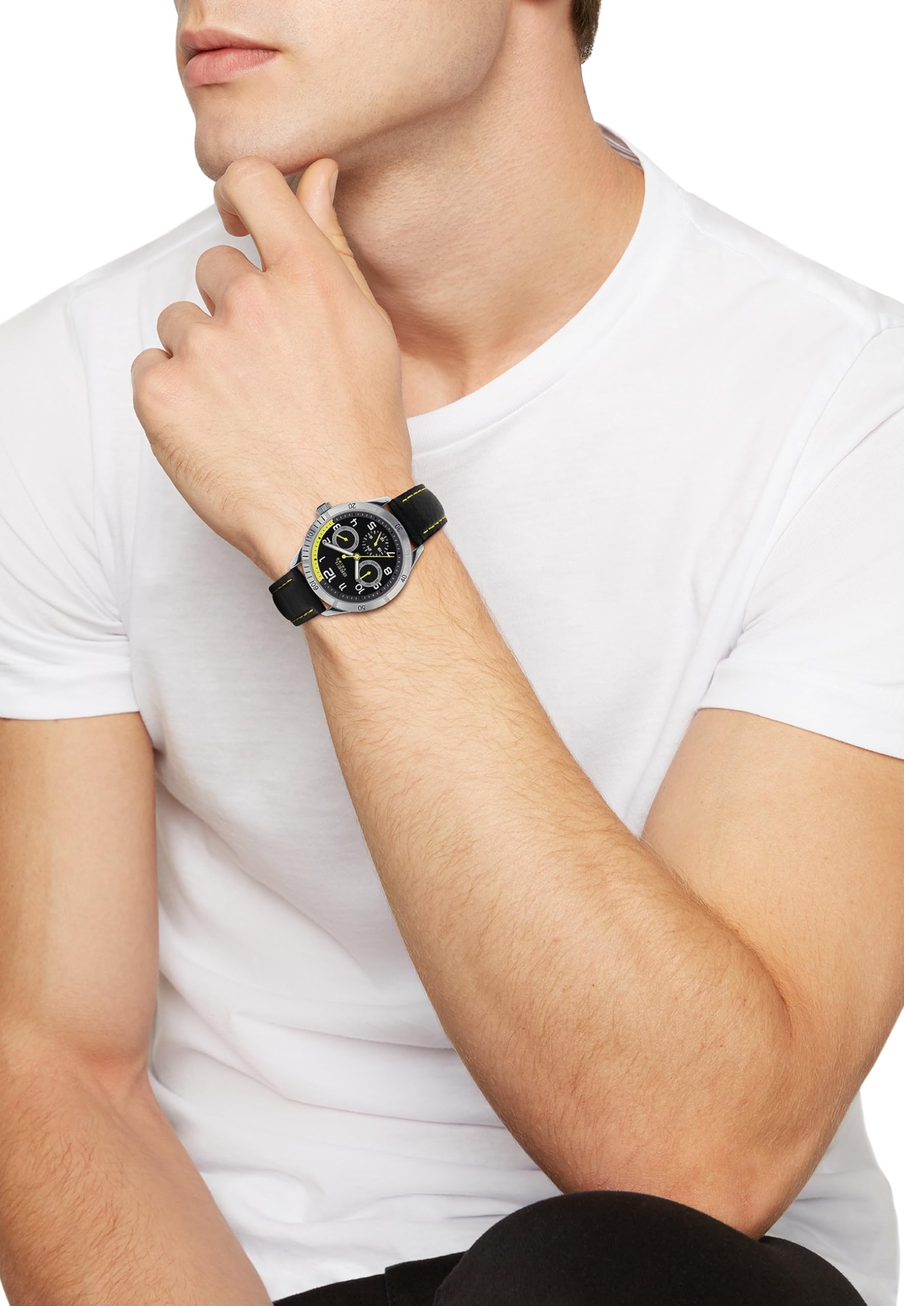 Breil, Collezione Mate, Orologio da Uomo, Orologio Sportivo Multifunzione, Chiusura Déployante, Diametro 37 mm