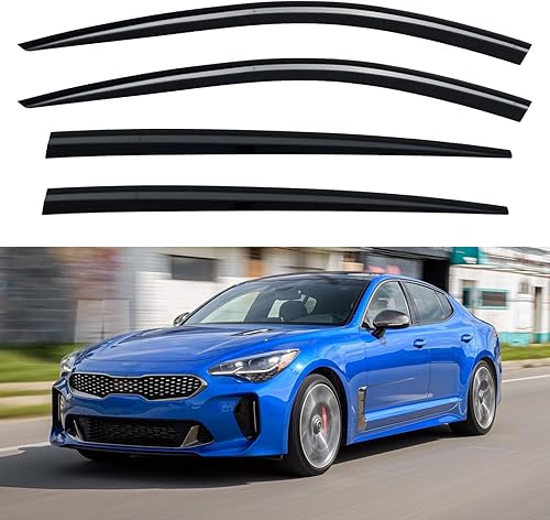 Miniatura 236 de Visores de ventana y protectores contra la lluvia para Ford F150 de 1997-2003, Standard Cab, Deflectores de viento para ventanas de canal externo