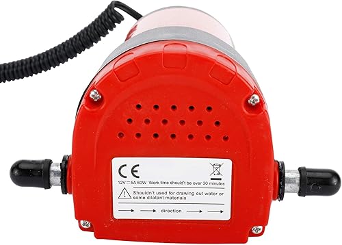 Miniatura 9 de HighFree Bomba de cambio de aceite de 12 V 60 W para barco, automóvil, motocicleta, camión, RV, ATV (rojo)