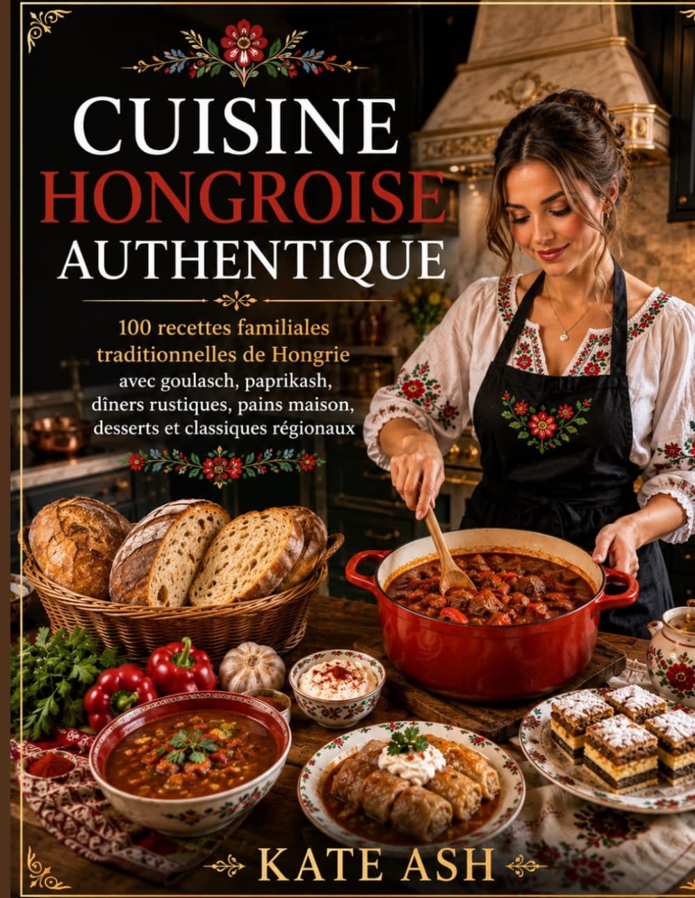 Cuisine hongroise authentique: 100 recettes familiales traditionnelles de Hongrie avec goulasch, paprikash, dîners rustiques, pains maison, desserts et classiques régionaux