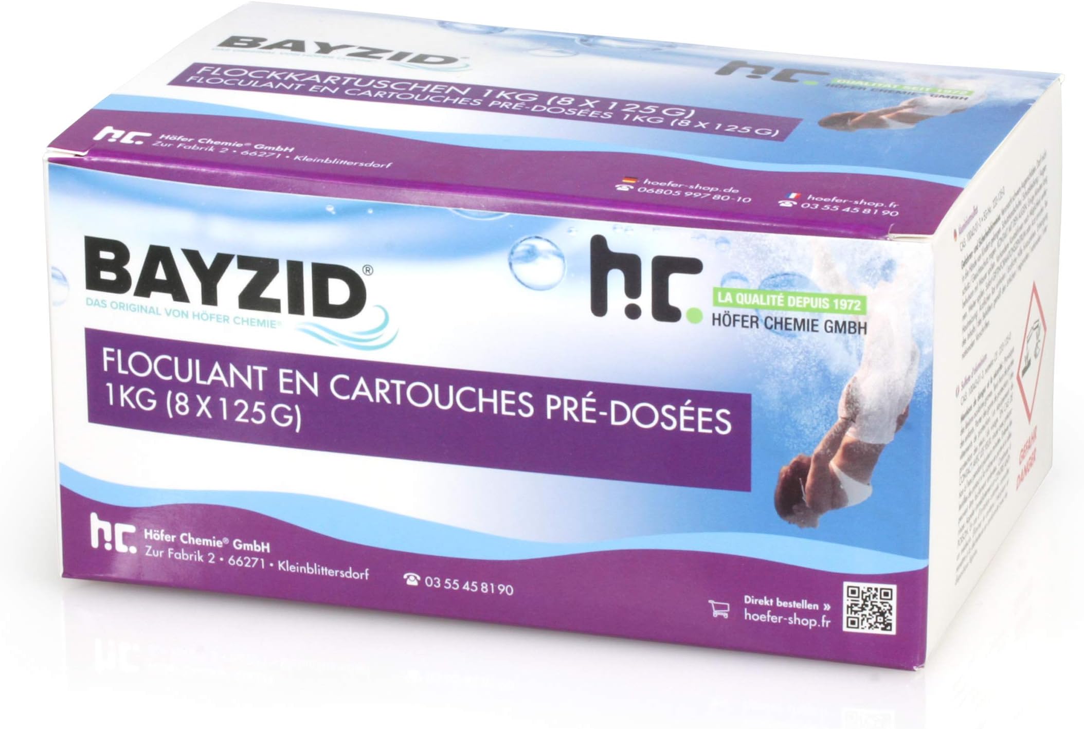 Floculant Piscine Bayrol HAF® Cartouches De Floculant De 3 Kg - Cartouches De Floculant Superflock Plus