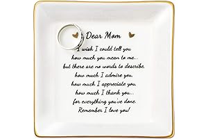 JoycuFF Ceramic Ring Dish for Mom