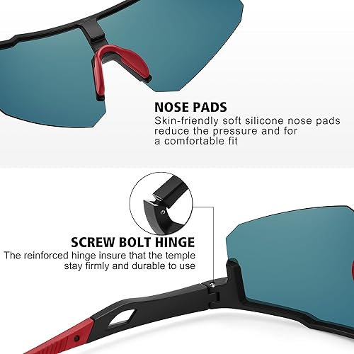 Miniatura 271 de STORYCOAST Lentes de sol deportivos polarizados para hombres y mujeres, para conducir, pesca, ciclismo, bicicleta de montaña, protección UV400