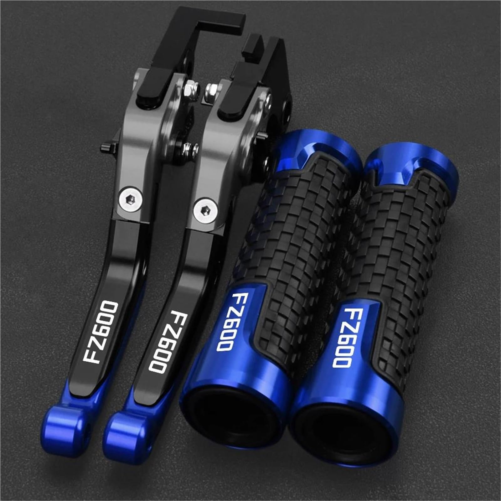 Tgvselpj Blue 1 Motorcycle Part Motorcycle Extendable Adjustable Clutch Brake Levers Controller Lever Handle For Y-Amaha Fz600 Fz 600 1987-1989(Blue 1)