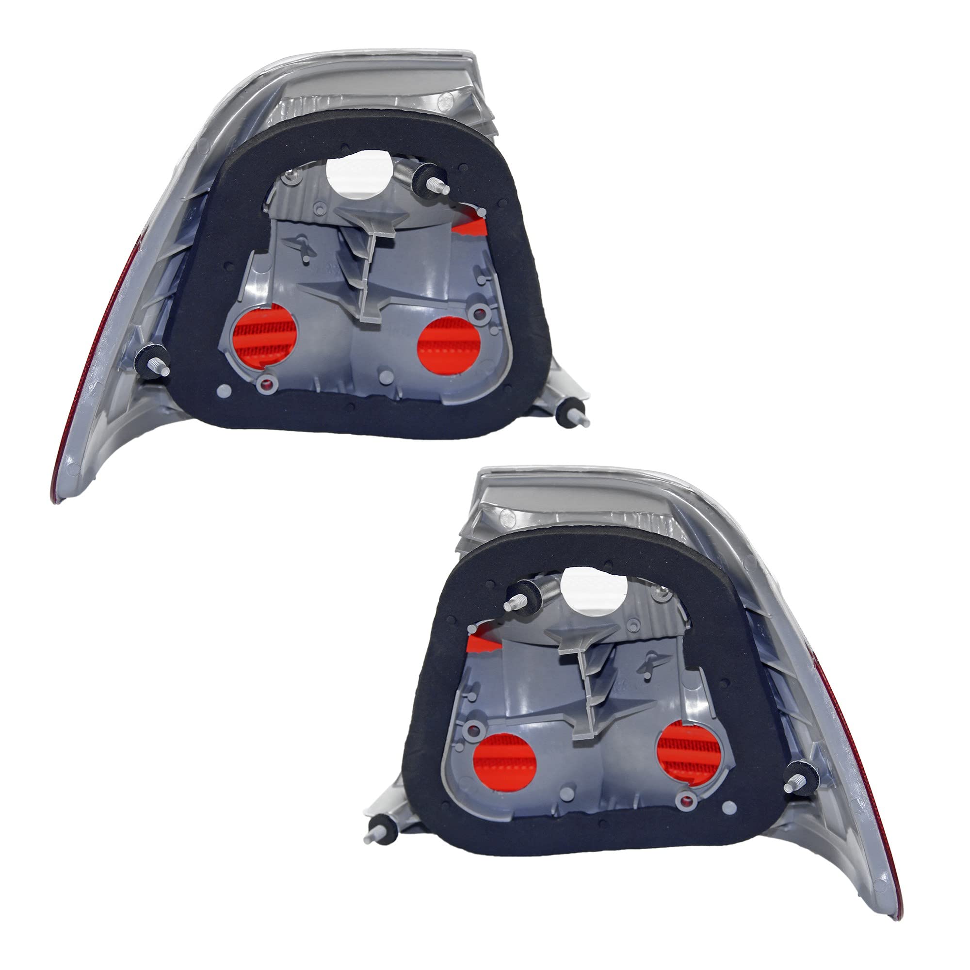 BESTPRICE 2x fanale posteriore combinato sinistro indicatore di direzione esterno bianco senza portalampada Compatibile con BMW Serie 3 Coupé (E46)