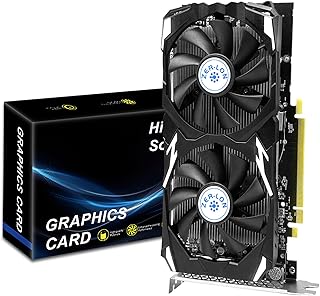 AMD Radeon RX 580 Graphic Cards, 8GB 256Bit 2048SP GDDR5 1284/7000MHz, DP HDMI DVI-Output, PCI Express 3.0 with Dual Fan for Office and PC Gaming