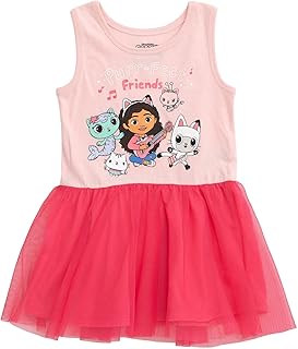 Cakey Cat Gabby Kitty Fairy Pandy Paws Mercat Girls Tulle Dress Toddler to Big Kid