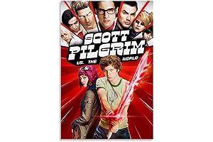 LLXXHHHEY Scott Pilgrim Vs. The World Movie Poster Canvas Art Poster And...