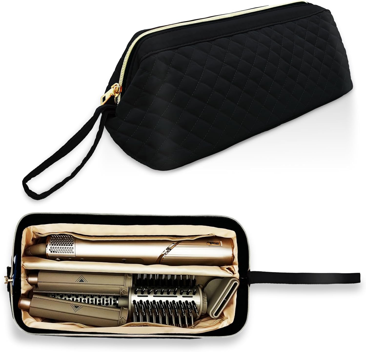 Hair Tools Travel Bag for Shark Flexstyle, Portable Shark Hair Dryer Case, Waterproof Dustproof Shockproof Flat Curling Iron Travel Organizer, Black Hair Tools Travel Bag for Shark Flexstyle, Portable Shark Hair Dryer Case, Waterproof Dustproof Shockproof Flat Curling Iron Travel Organizer, Black