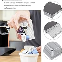 Vista 4 de Hemoton Cajón para cápsulas de café, compatible con K-Cups, 36 soportes, no enrollable, compacto debajo de la cafetera, cajón deslizante