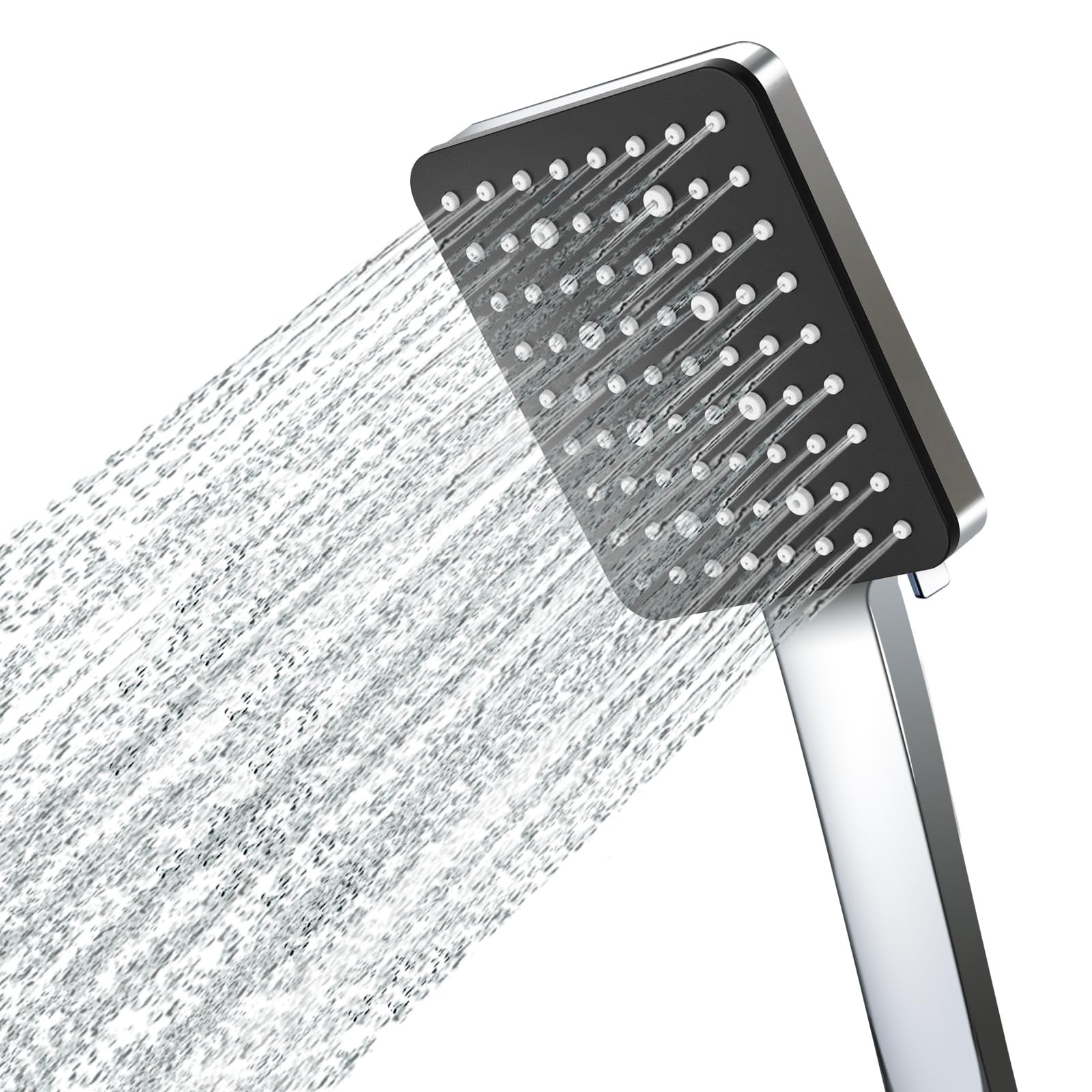 Pommeau de douche électrique uniquement haute pression universel argenté noir