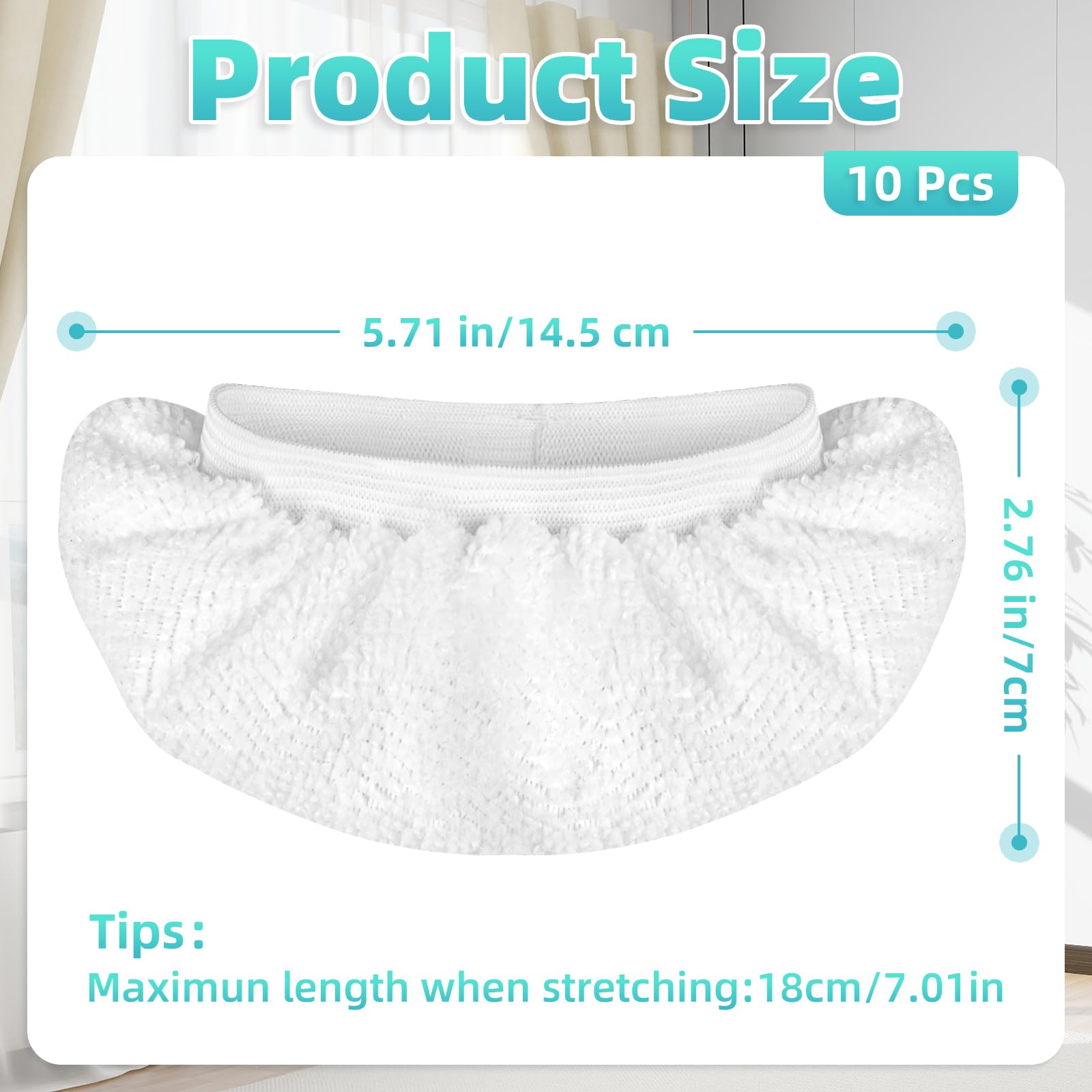 Paquete de 10 paños de microfibra para inyección de vapor de mano, accesorios de limpieza a vapor, reutilizables, lavables, compatibles con Steam Shot, Wagner, McCulloch