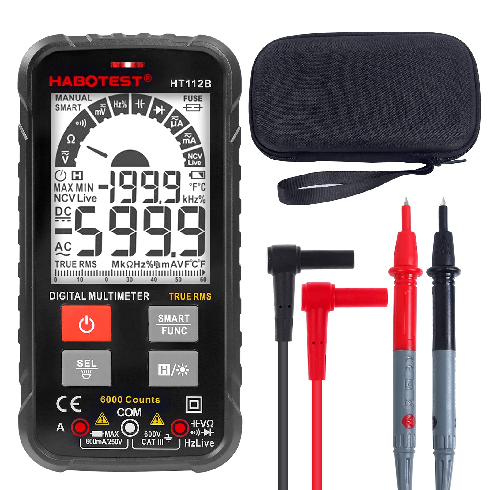 Buy CG Smart Digital Multimeter Tester TRMS 6000 Counts Voltmeter, Auto