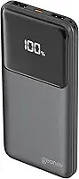 Geonav Power Bank, Carregador Portátil Universal 10.000mAh, Carga rápida, 2 saídas USB-A (até 18W quick charge) e 1 USB-C (até 20W Power Delivery), Led Indicador de Bateria, PB10K20W1PBK, Preto