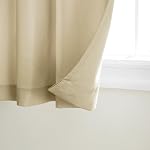 Exclusive Home Curtains Indoor/Outdoor Solid Cabana Grommet Top Curtain Panels, 54"x96", Natural, Set of 2