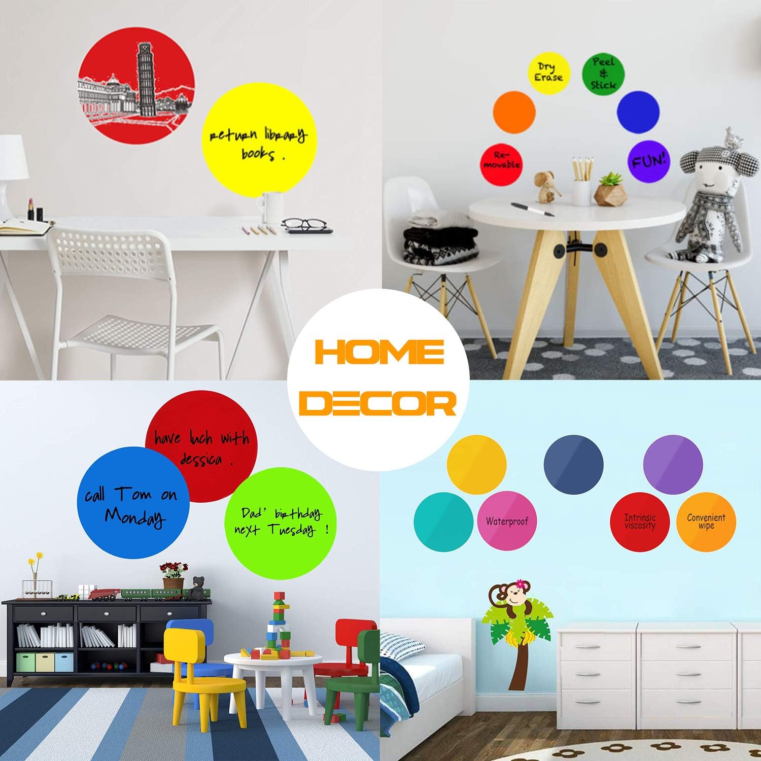 Free Shipping Over $50 Colorful Dry Erase Dots Circles Whiteboard Marker Removable Vinyl Stickers Spots Wall Decals for School Classroom Teachers Students Table & Desk (8 Pack) Flash Deals - 80% OFF Colorful Dry Erase Dots Circles Whiteboard Marker Removable Vinyl Stickers Spots Wall Decals for School Classroom Teachers Students Table & Desk (8 Pack)