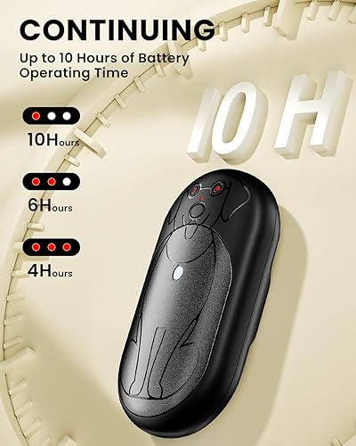 Miniatura 4 de Calentadores de manos eléctricos recargables, paquete de 2, 3000 mAh x 2 calentadores de manos portátiles que funcionan con pilas, regalos