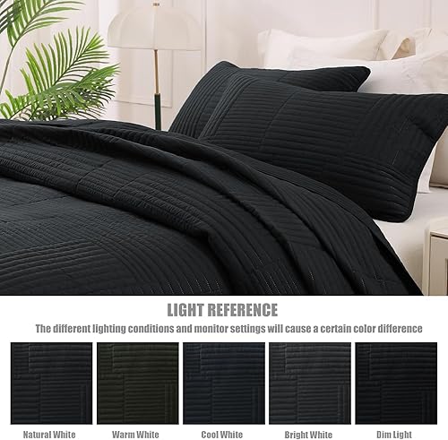 Vista 66 de Whale Flotilla Juego de ropa de cama ultra suave tamaño Queen, colcha ligera de microfibra roja, colcha de 3 piezas geométrica ultrasónica